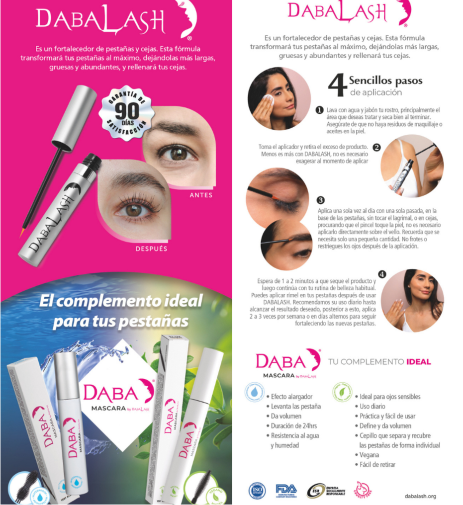 Dabalash – Potenciador Profesional de Pestañas y Cejas