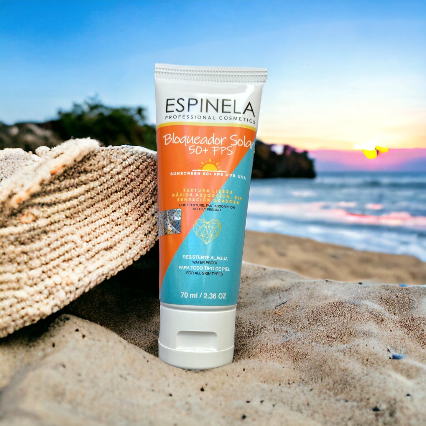 ESPINELA, Bloqueador Solar Transparente FPS 50+ – Hidratación y Defensa sin Pesadez