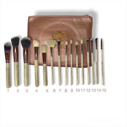 ESPINELA, Set de Brochas con Cosmetiquera – Precisión, Estilo y Organización