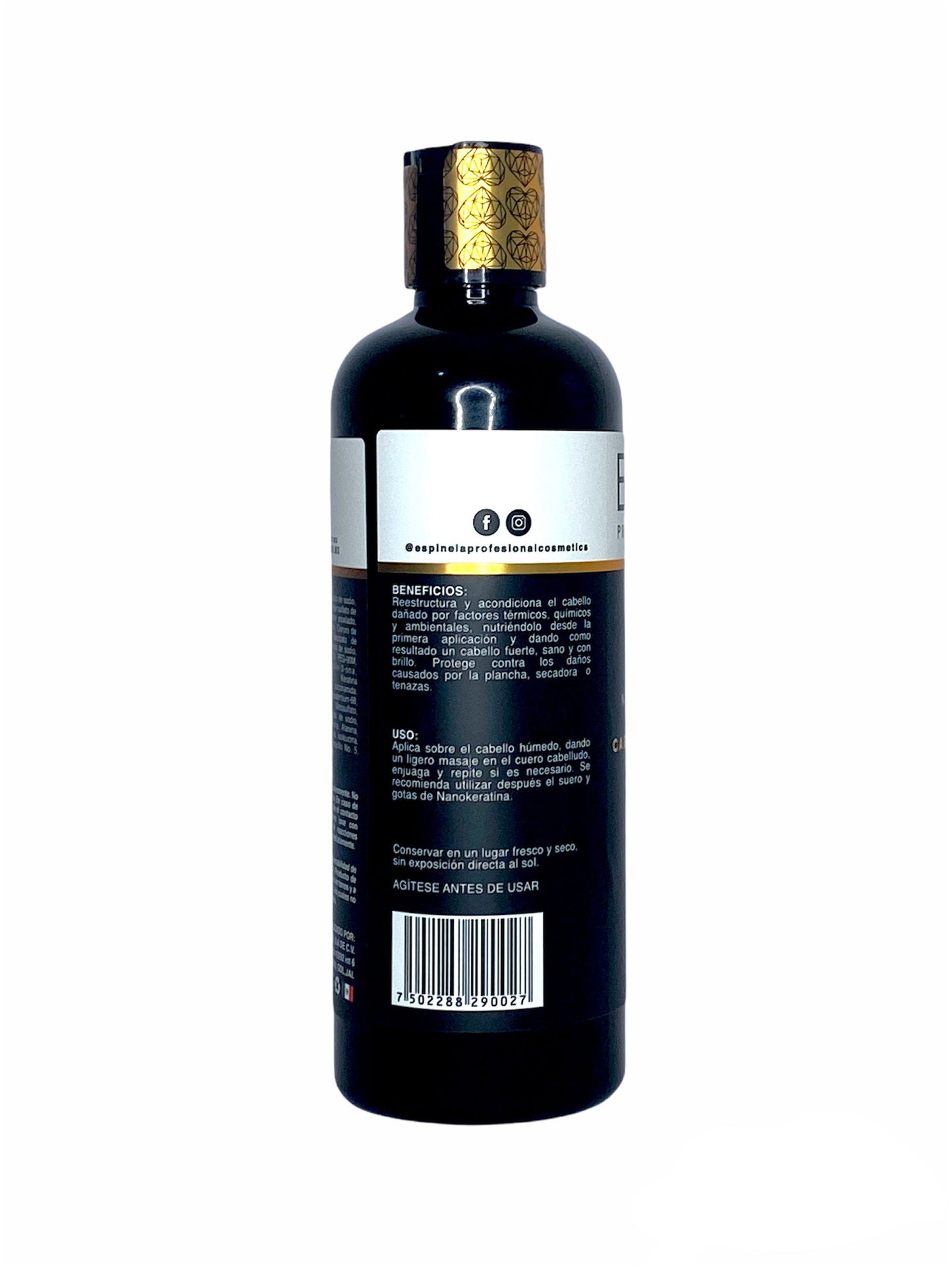 Espinela Shampoo Nanokeratina – Reestructuración, Volumen y Protección Térmica