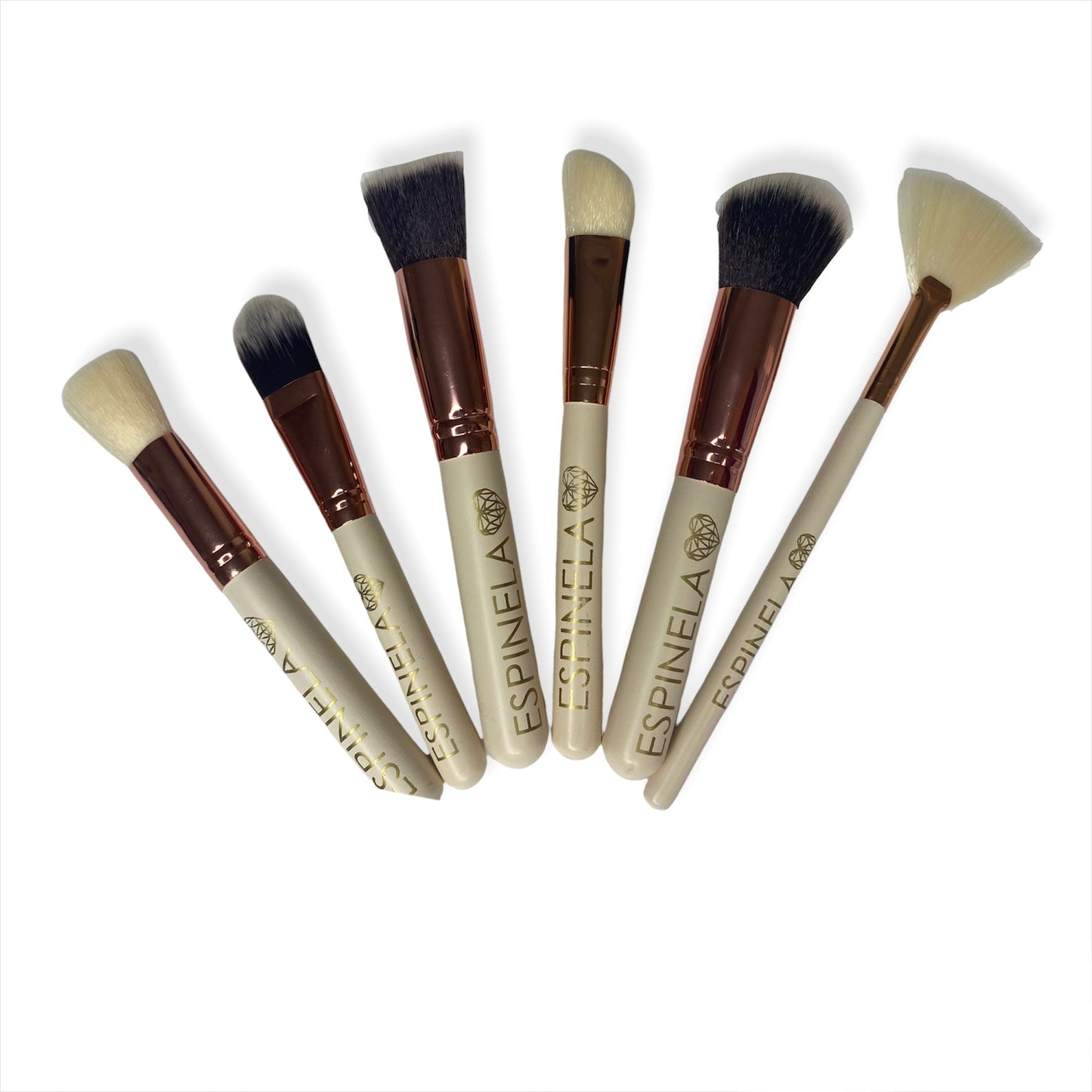 ESPINELA, Set de Brochas con Cosmetiquera – Precisión, Estilo y Organización