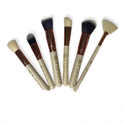 ESPINELA, Set de Brochas con Cosmetiquera – Precisión, Estilo y Organización