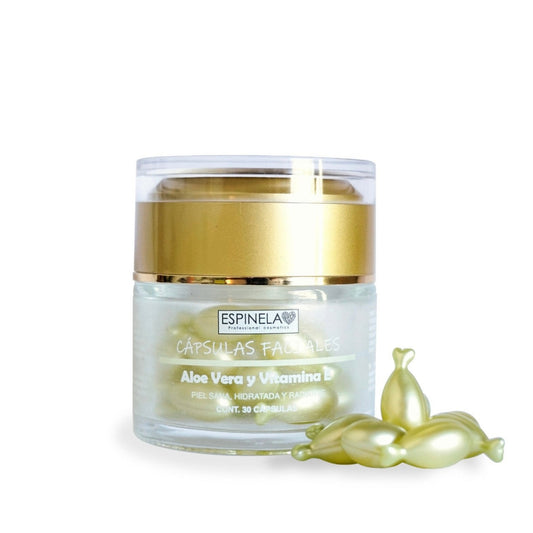ESPINELA, Cápsulas de aloe Vera + Vitamina E - Hidratación, Control de Grasa y Antioxidantes