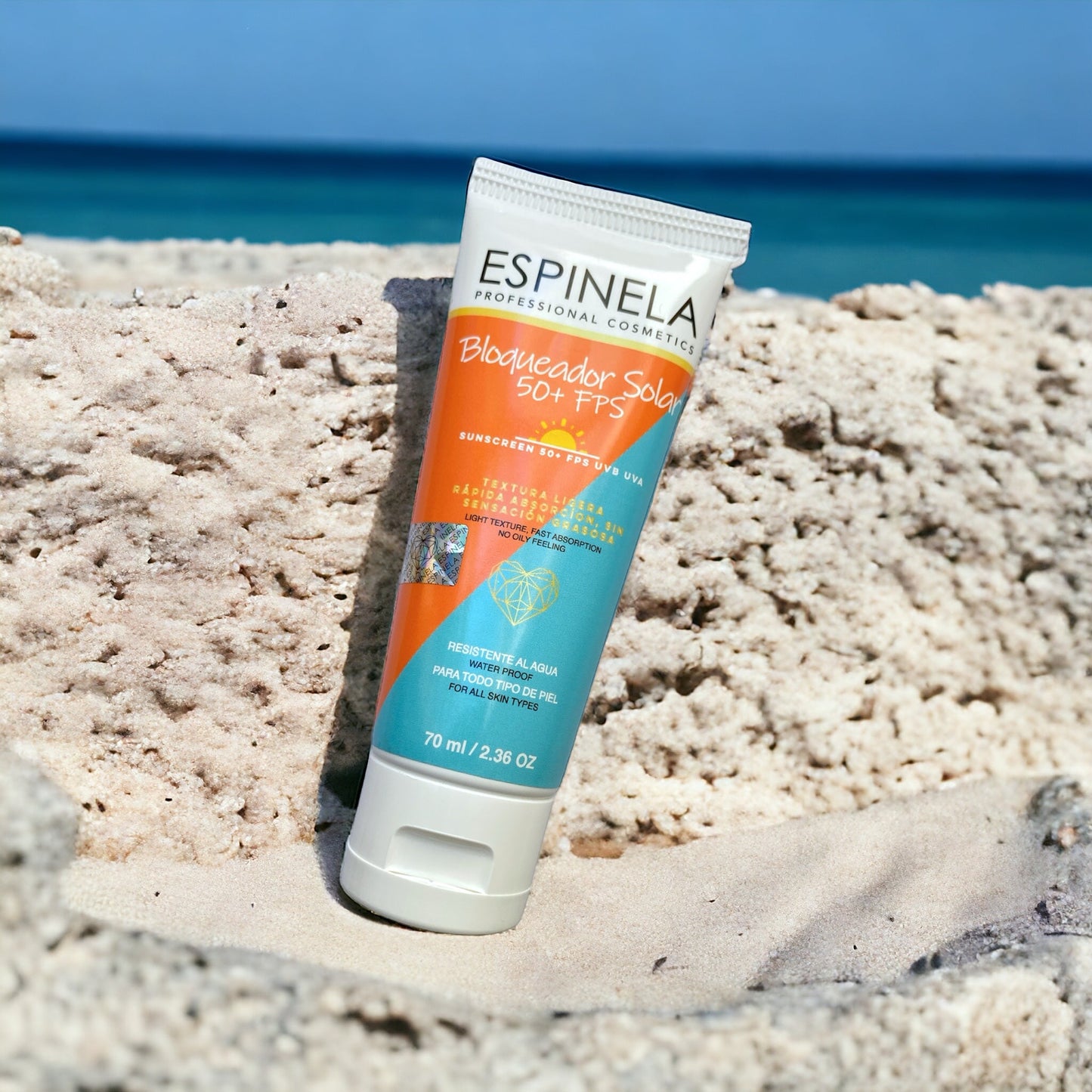 ESPINELA, Bloqueador Solar Transparente FPS 50+ – Hidratación y Defensa sin Pesadez