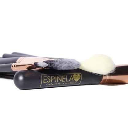 ESPINELA, Set de Brochas con Cosmetiquera – Precisión, Estilo y Organización