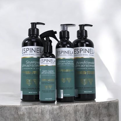 Espinela. Kit Línea Ultracrecimiento Capilar – Melena Fuerte, Larga y Sin Frizz + Regalo