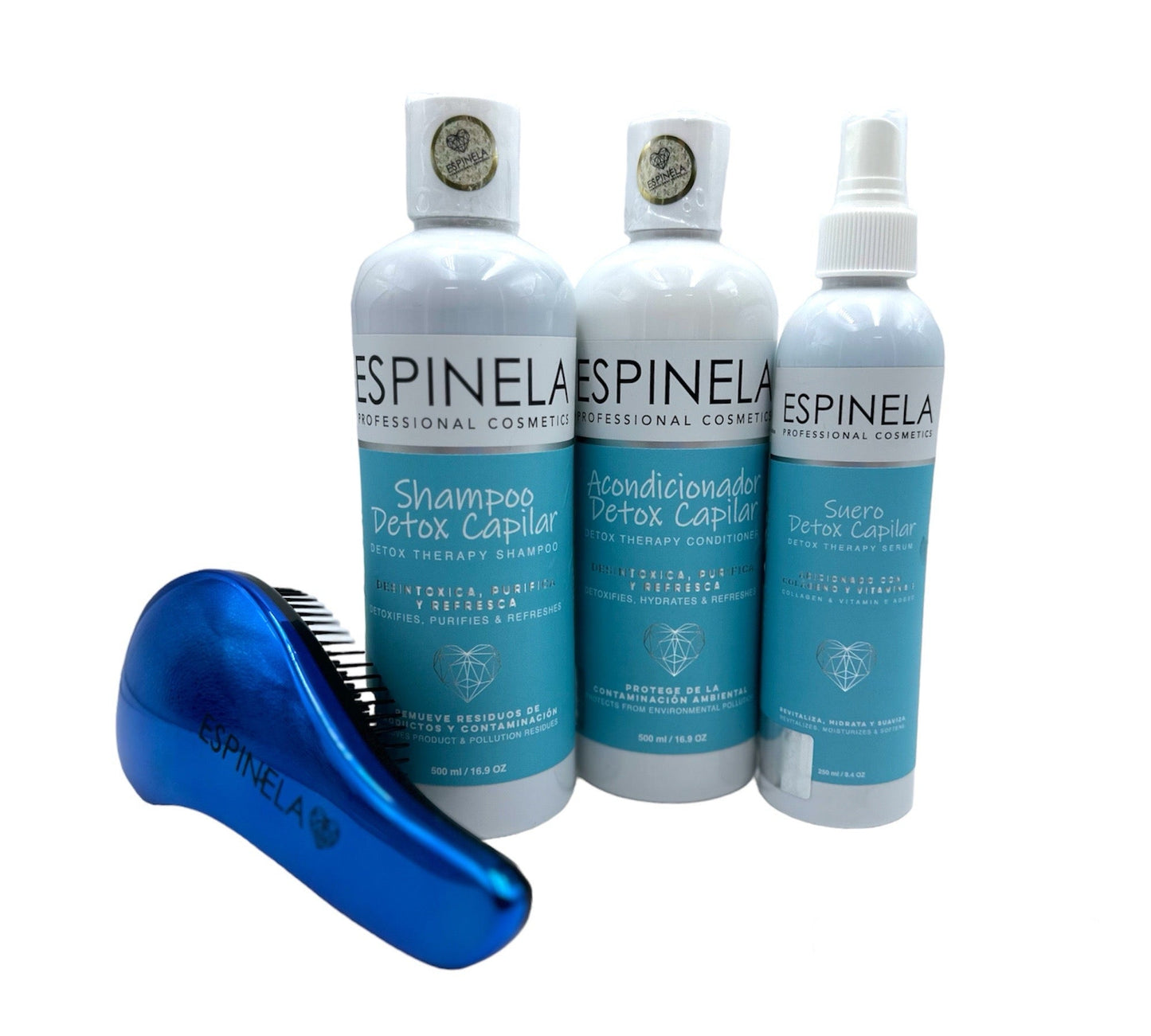 Espinela, Kit Línea Detox Capilar – Limpieza, Reparación y Nutrición con Regalo Incluido
