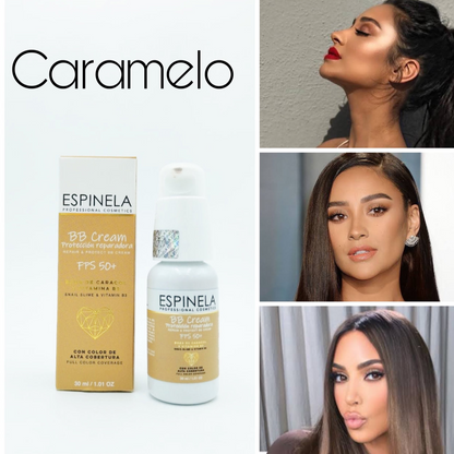ESPINELA, Protector Solar Con Color FPS 50+ – Alta Cobertura con Tratamiento Regenerador