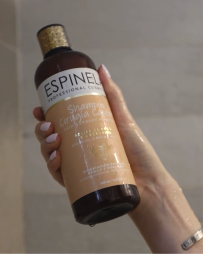 Espinela Shampoo Cirugía Capilar – Reparación, Hidratación y Suavidad desde el Primer Lavado