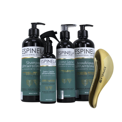 Espinela. Kit Línea Ultracrecimiento Capilar – Melena Fuerte, Larga y Sin Frizz + Regalo