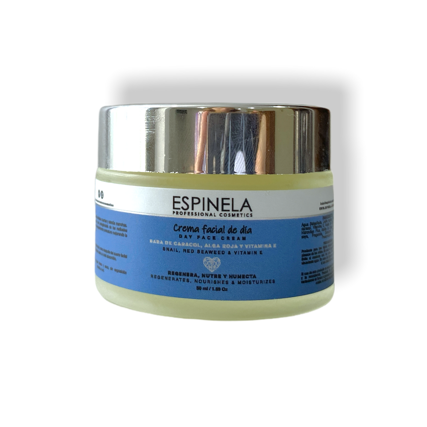 Espinela Crema de Día Regeneradora – Hidratación y Luminosidad con Baba de Caracol