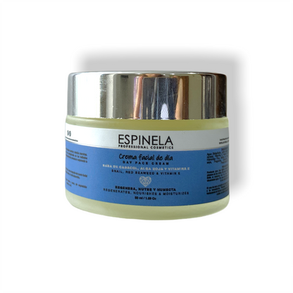Espinela Crema de Día Regeneradora – Hidratación y Luminosidad con Baba de Caracol