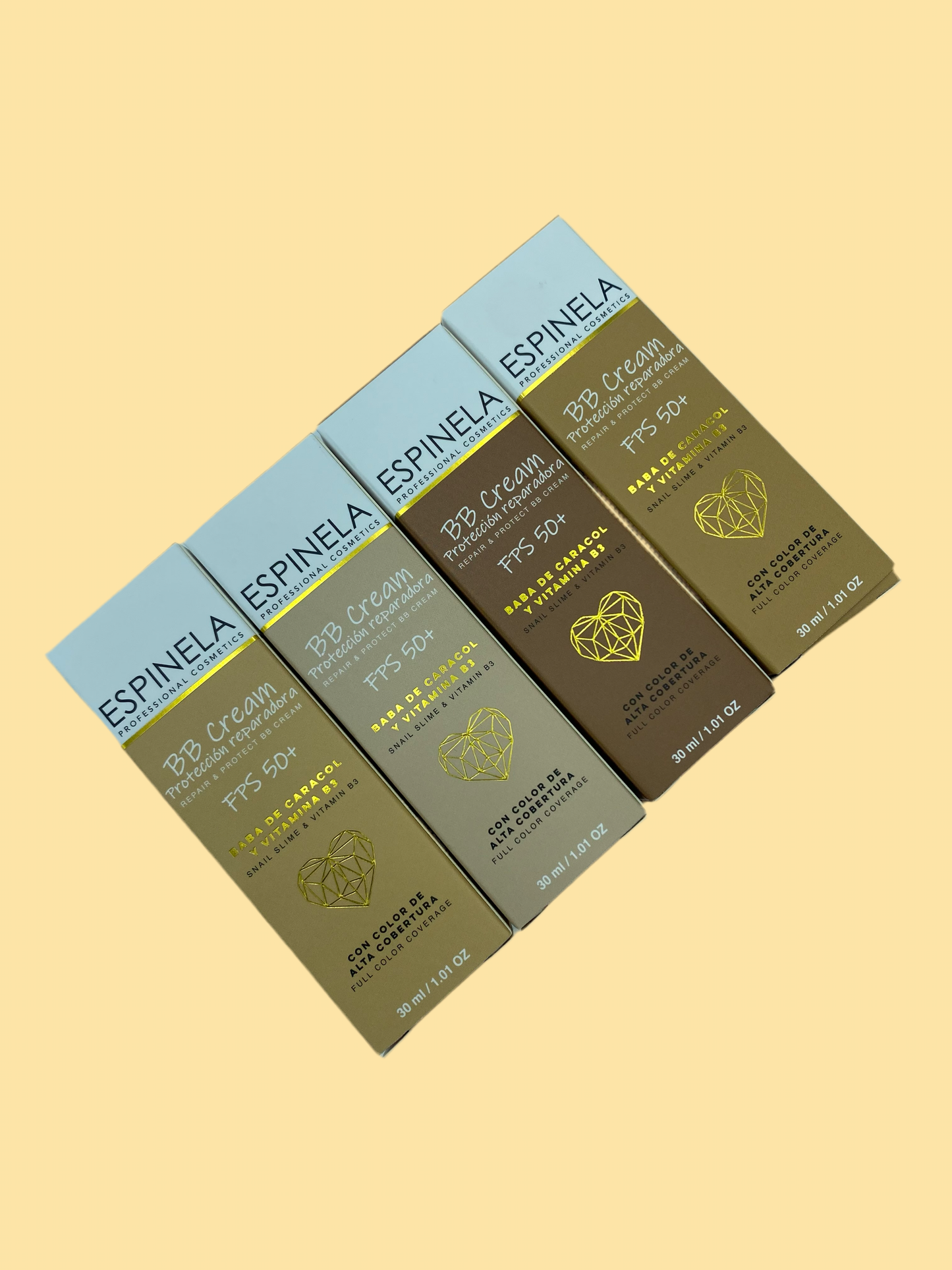 ESPINELA, Protector Solar Con Color FPS 50+ – Alta Cobertura con Tratamiento Regenerador