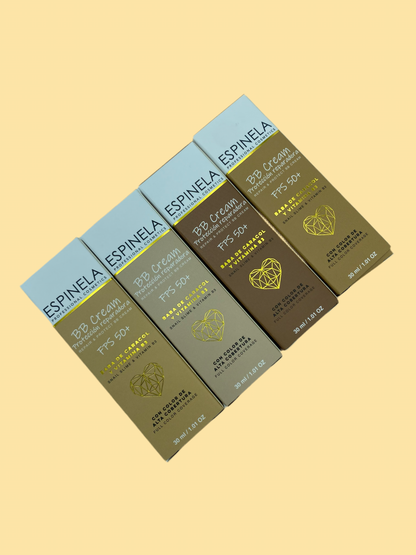ESPINELA, Protector Solar Con Color FPS 50+ – Alta Cobertura con Tratamiento Regenerador