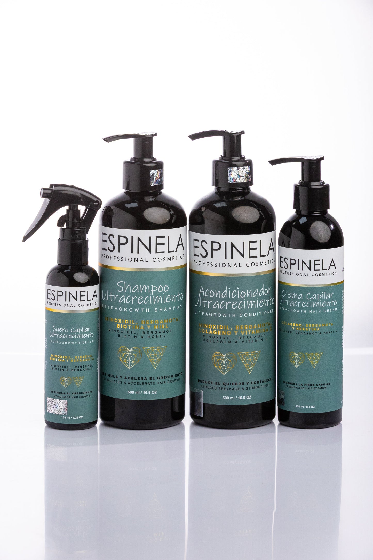 Espinela. Kit Línea Ultracrecimiento Capilar – Melena Fuerte, Larga y Sin Frizz + Regalo