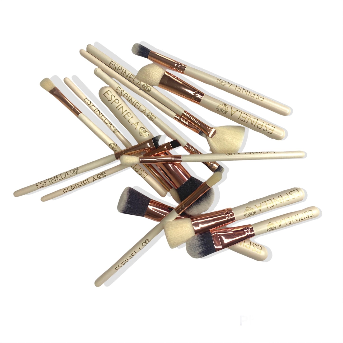 ESPINELA, Set de Brochas con Cosmetiquera – Precisión, Estilo y Organización