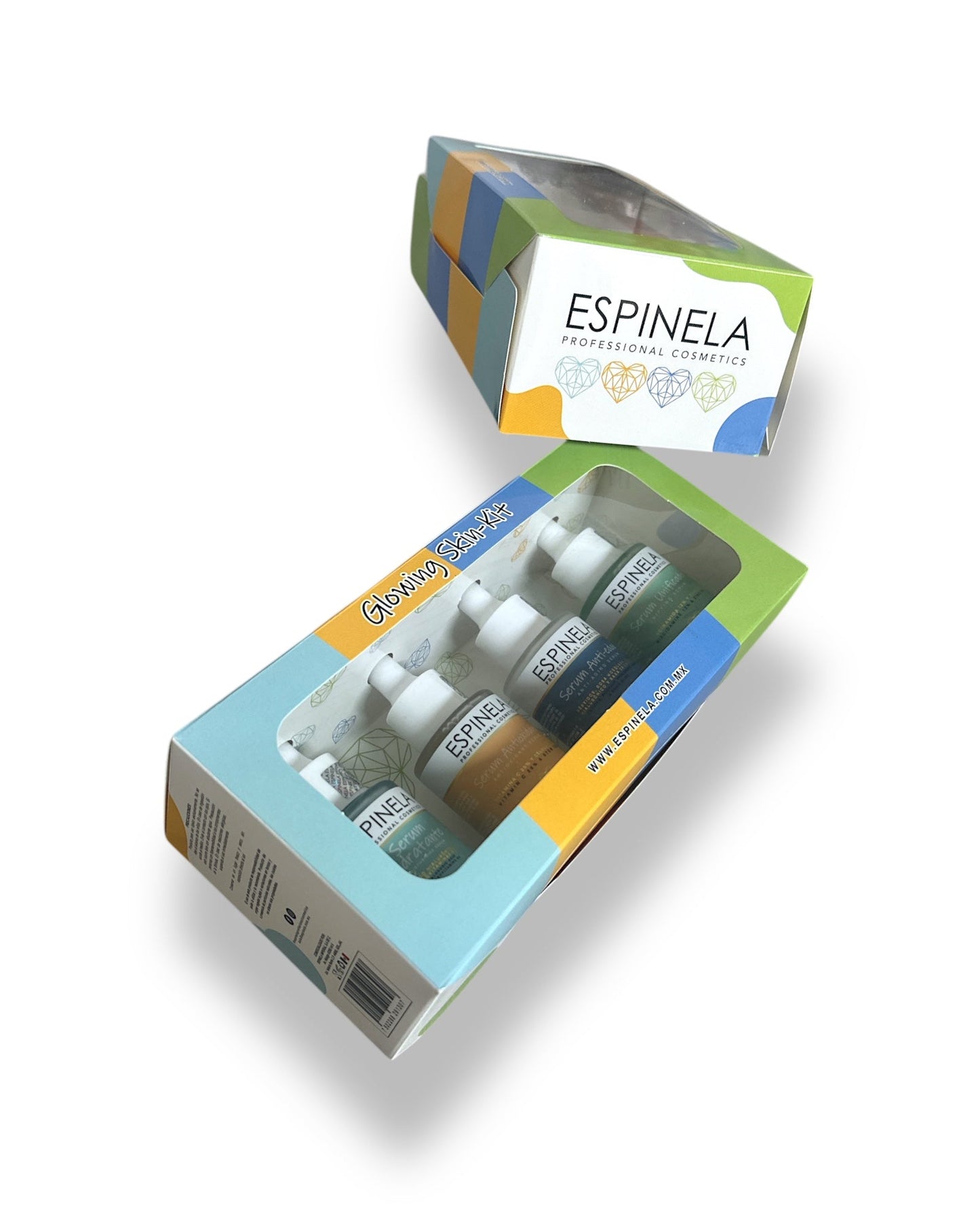 Espinela Glowing Skin Kit – 4 Sérums Poderosos