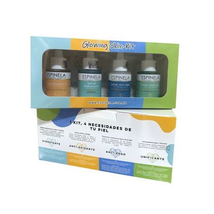 Espinela Glowing Skin Kit – 4 Sérums Poderosos