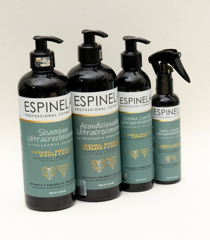 Espinela. Kit Línea Ultracrecimiento Capilar – Melena Fuerte, Larga y Sin Frizz + Regalo