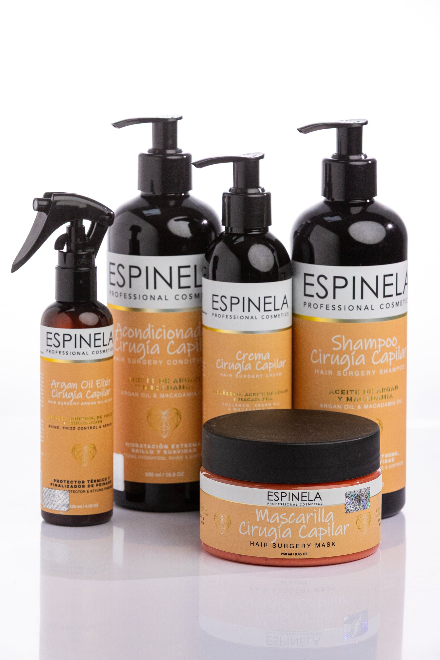 Espinela, Kit Línea Cirugía Capilar 5 en 1 – Rutina Completa para un Cabello Radiante