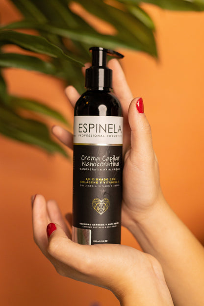Espinela Crema de Nanokeratina – Protección, Hidratación y Brillo Intenso