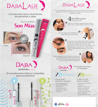 Daba Máscara Vegano – Rímel Profesional para Pestañas Naturales